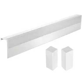 Saree 669416254218 Upgraded 4 Ft Base Board Heater Cover With Left And Right Endcaps Galvanized