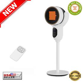 Saydsi Sh2023 1500w Electric Space Heater With Automatic Swing Timer Adjustable Thermostat