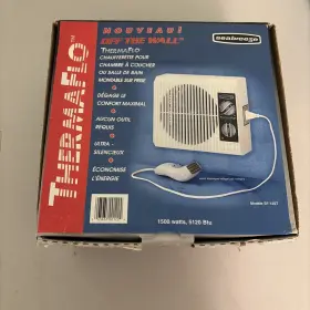 Sf12st Sea Breeze Vintage Seabreeze Off The Wall Heater Fan And Cord Open Box