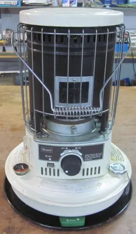 40303 Sears Older Smaller Kerosene Heater Made In Japan -12 500 Btu
