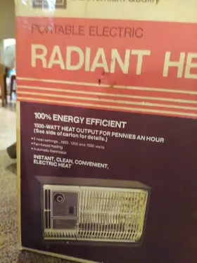 427139 Sears 1000 1250 And 1500 Watt Electric Radiant Heater Model