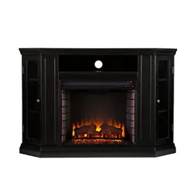 Fe9315 Sei 037732093154 Claremont Convertible Media Electric Fireplace Black 48 Inch W X 15.75 L 32.25 H