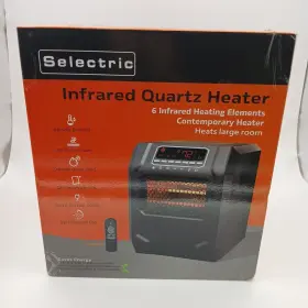 Lszcht1056us Selectric 1500w Portable Electric Infrared Quartz Space Heater With Remote Indoor 6 Element