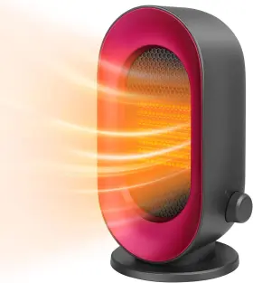 S720s Sendowtek Portable Space Heater Indoor Mini Electric Fan Rose-grey