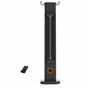 Senqwfa 445035421452 1500 Btu Electric Infrared Heater Freestanding Wall Mount Waterproof Black Metal