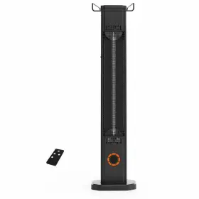 Senqwfa 445035421452 1500 Btu Electric Infrared Heater Freestanding Wall Mount Waterproof Black Metal