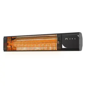 Senqwfa 744110316988 1500 Watt Indoor Outdoor Black Metal Electric Infrared Heater With 4 Heat Levels