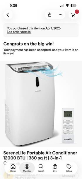 Serenelife H-1322 Room A/c . It S Getting Hot