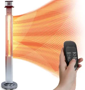 Sloht42 Serenelife New Aluminum Steel Remote Control Heater 1500 Watt High-efficiency