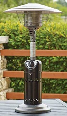 Shinerich Industrial Ltd Srpt13 Tabletop Lp Patio Heater Matte Black 10 000 Btu -