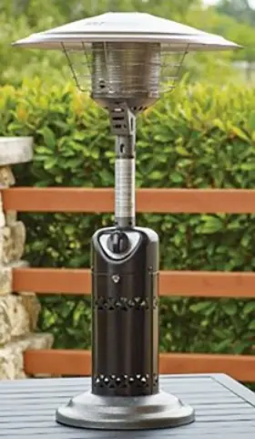 Srpt13 Shinerich Industrial Ltd Tabletop Lp Patio Heater Matte Black 10 000 Btu -