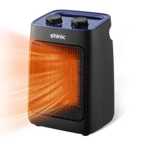 1500w Shinic 734172854801 Portable Space Heater With Thermostat 1500w/750w Small Ceramic Electric Heat