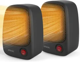 Fp118-05 Shinic Small Space Heater 500w Portable Electric Ptc Ceramic Black Package 2