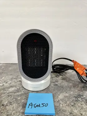 Bd7257551 Shop Lc Living-glow 600w Ceramic Portable Oscillating Tabletop Heater Fan Combo-white