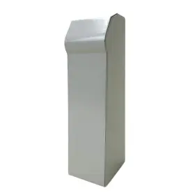 101-431 Slant/fin Baseboard Heater End Cap Right 2in Fine Line 30 Nu White Steel Cover