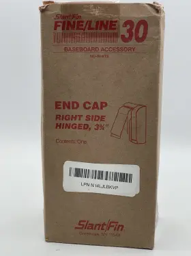 Slant/fin 445013914921 Fine/line 30 3-3/4 Inch Right-hand End Cap For Baseboard Heaters In Nu White