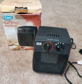 Smc Krp-3 Ceramic Air Space Heater Black Portable 2 Heat Settings