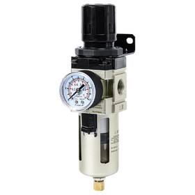 Sns Aw3000-n03a Compressed Air Filter Regulator Piggyback Combo 3/8ftftnpt- 3000-n03 Aw