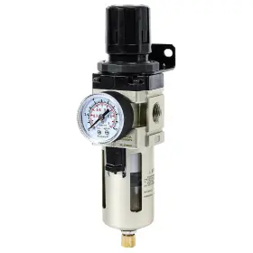 Aw3000-n03a Sns Compressed Air Filter Regulator Piggyback Combo 3/8ftftnpt- 3000-n03 Aw