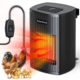 Ht-p01 Solarcluck Chicken Coop Heater With Thermostat 600w/300w For