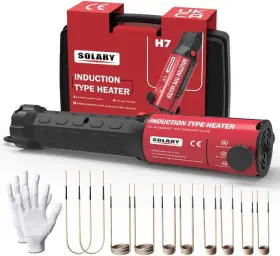 S-h7-red-bk-cu-10 Solary Induction Bolt Heater Kit 1200w 110v