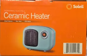 Soleil 815900020757 Personal Indoor Electric Ceramic Heater Mini And Small Sizes New Nib
