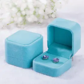 Cct510 Soleil Parts Express 2 Pack Velvet Ring Boxes Earring Pendant Jewelry Case Earri