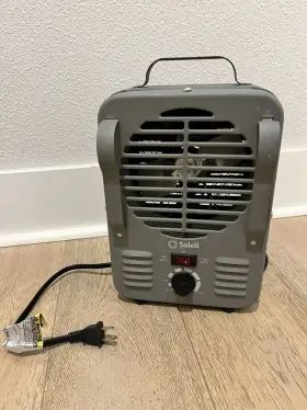 Lh-873 Soleil Lh-872 Fan-forced Electric Utility Heater 750 W / 1500 Gray