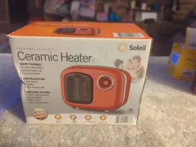 Mh-08r Soleil Personal Ceramic Mini Heater 250w Indoor Red Model