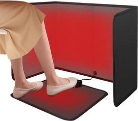 Solisnug 445055725783 Under Desk Heater Foldable Quiet Space For Office With Timer 8 Temp Lev