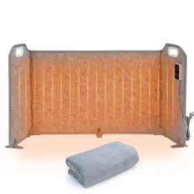 Fw4f-200v Sophray Foldable Under Desk Heater With Blanket 8 Levels 1-9h Timer Portable Warmth