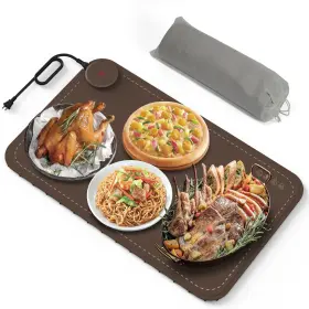 Sop-tj65 Sopinwaeh Portable Food Warming Mat With Full Surface Heating Rollable Silicone Electri