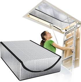 Souroyea Sy-001 Attic Door Insulation Cover 25x54x11 Thermal Zipper Tent Heat Moisture Shield