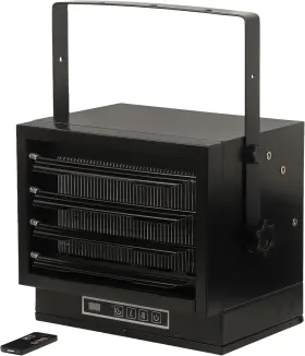 112u Spoflyinn Pho Electric Garage Heater With 2 Heat Settings Fan-forced Ceiling Mount As Shown