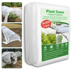 Sportyouth 810032071806 Plant Covers Freeze Protection 10 X 50 Ft 1.2 Oz/yd Frost Cloth