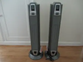 Sh1960b Spt Tower Ceramic Heater With Thermostat Remote Gray Store Display 2x