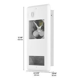 Stelpro Arwf1501w Pulsair Arwf1501tw 1500w/750w 120v Wall Heater White With Thermostat