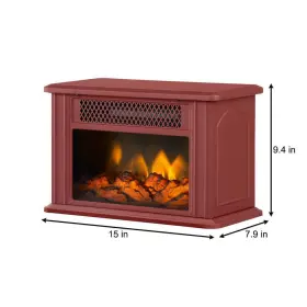Cfs-559-03 Stylewell Electric Stove Heater 400-sq-ft In Cinnamon Red With 2-comfort Settings