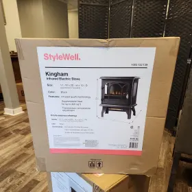 Est-417-10 Stylewell Kingham 400 Sq Ft Panoramic Infrared Electric Stove Black Electronic Thermostat