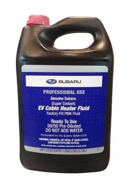 Soa868v8100 Subaru Professional Genuine Ev Cabin Heater Fluid Pink 50/50 Pre-diluted 1 Gal