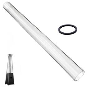 Sumnew 779207850298 Patio Heater Glass Tube Replacement 49.5 X 4 Inch In Transparent