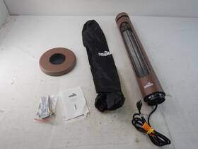 Sundate T08-gr15ydu Infrared 1500w 8 Heat Levels Portable Heater Deep Brown