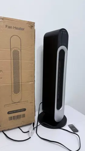Kpt-2000 Sungdogin Fan Heater Tower Model 5181l Remote Control Black 1500 W 12 Hour