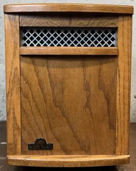 Stc1500 Sunheat Sun Twin 1500 Cozy Infrared Quartz Wooden Wheeled Space Heater
