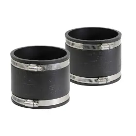 Supplygiant 804595279380 Supply Giant 6i49x2 Flexible Pvc Coupling With Stainless Steel Clamps 4 Inch