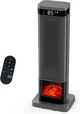 Sweetcrispy 753747450118 Space Heater For Indoor Use 24inch Portable With Remote And