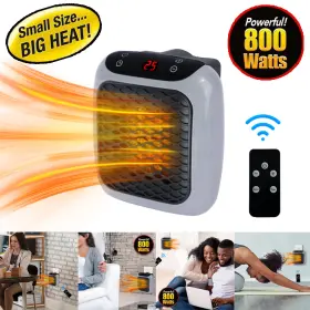Jjsh0002 Tanburo New Portable Electric Small Heater Turbo 800 Wall Outlet Space Adjustable