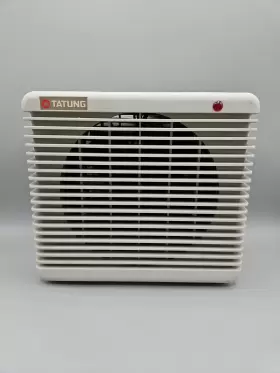 10728524 Tatung Eh-1501a 1500w Portable Space Heater Fan Cool Vintage White Beige 9 Inch X8