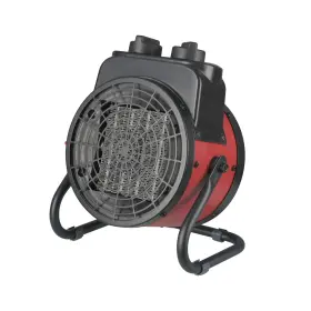 Techni Home 815764019195 Industrial Electric Forced Air Heater With Ceramic Small Black