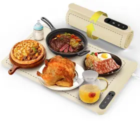 Tf95207-1 Tfmuzert Food Warming Mat With 6 Level Temperature Electric Tray 1-6 Hours Ad